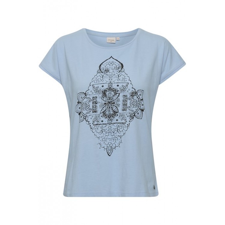 Cream T-shirt CRPella Airy Blue